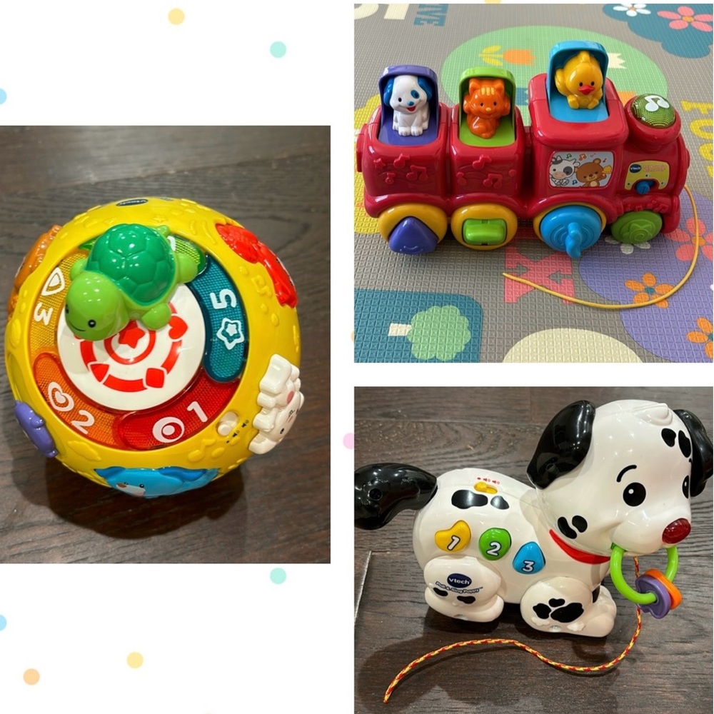 Bundle of Vtech Toys Animal Train and Ball